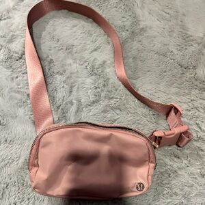 Pink lululemon belt bag